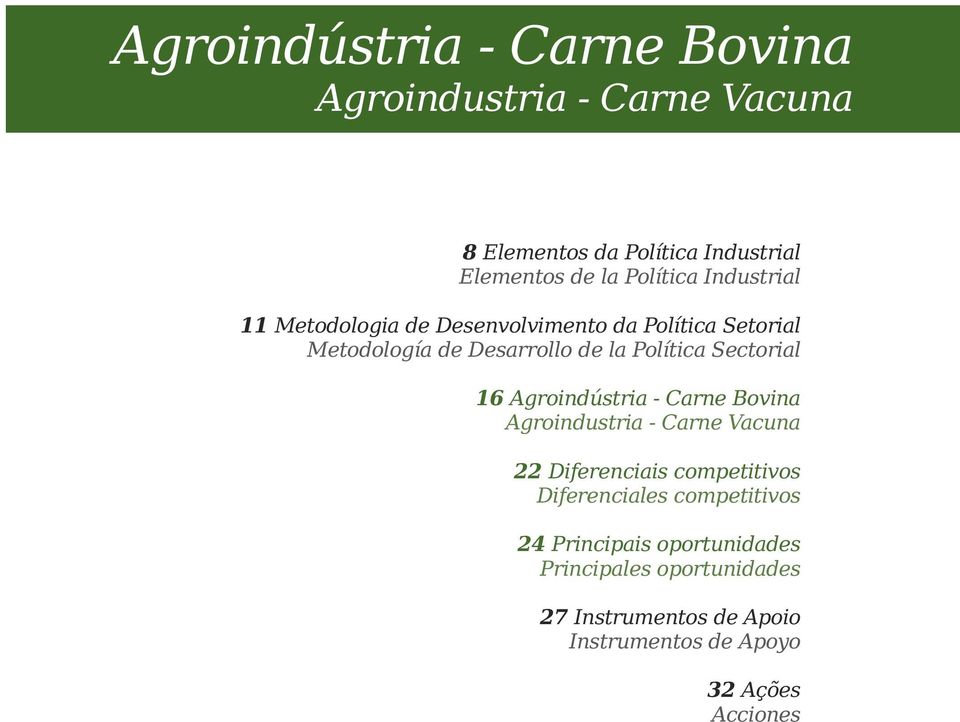 16 Agroindústria - Carne Bovina Agroindustria - Carne Vacuna 22 Diferenciais competitivos Diferenciales competitivos