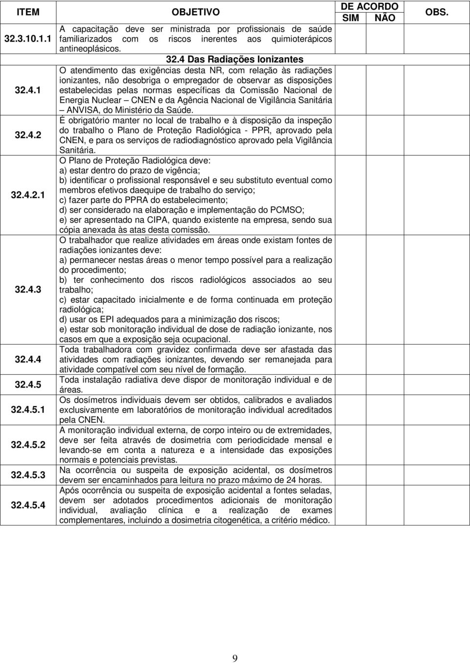 da Comissão Nacional de Energia Nuclear CNEN e da Agência Nacional de Vigilância Sanitária ANVISA, do Ministério da Saúde.