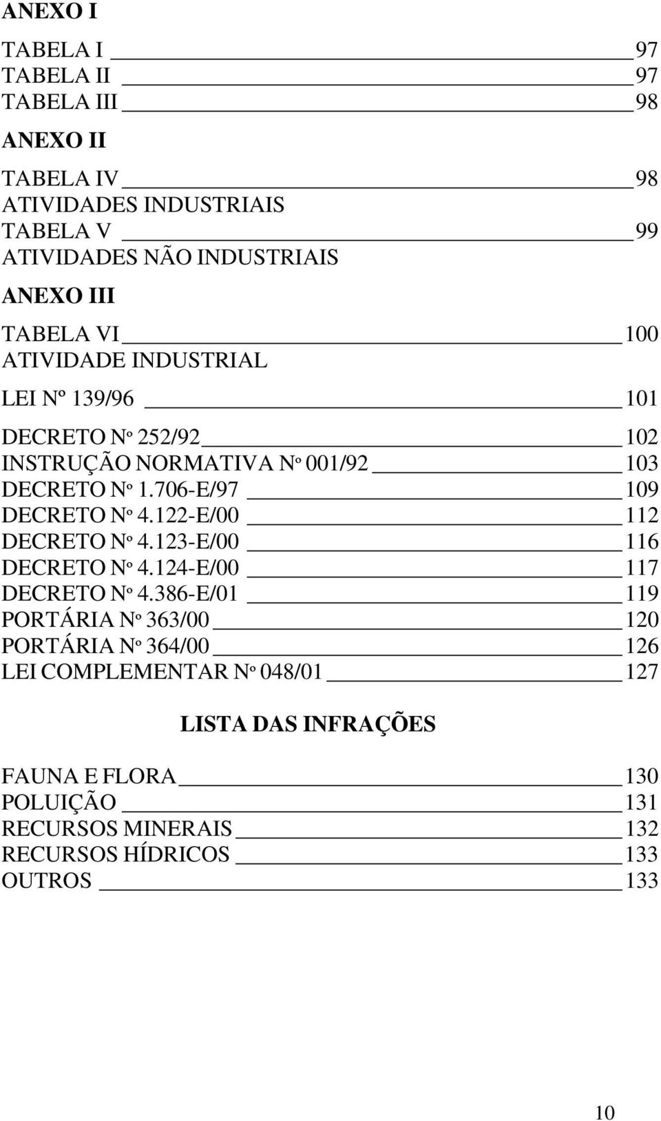 706-E/97 109 DECRETO Nº 4.122-E/00 112 DECRETO Nº 4.123-E/00 116 DECRETO Nº 4.124-E/00 117 DECRETO Nº 4.