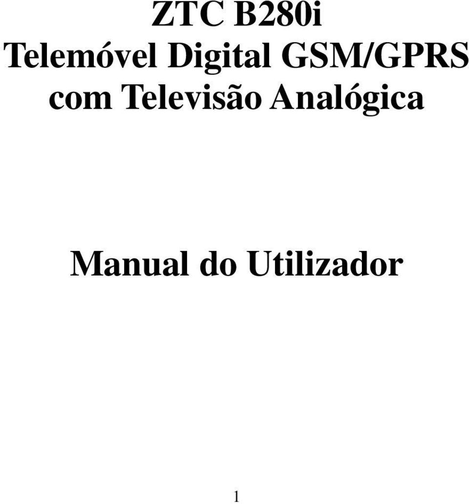 Televisão Analógica