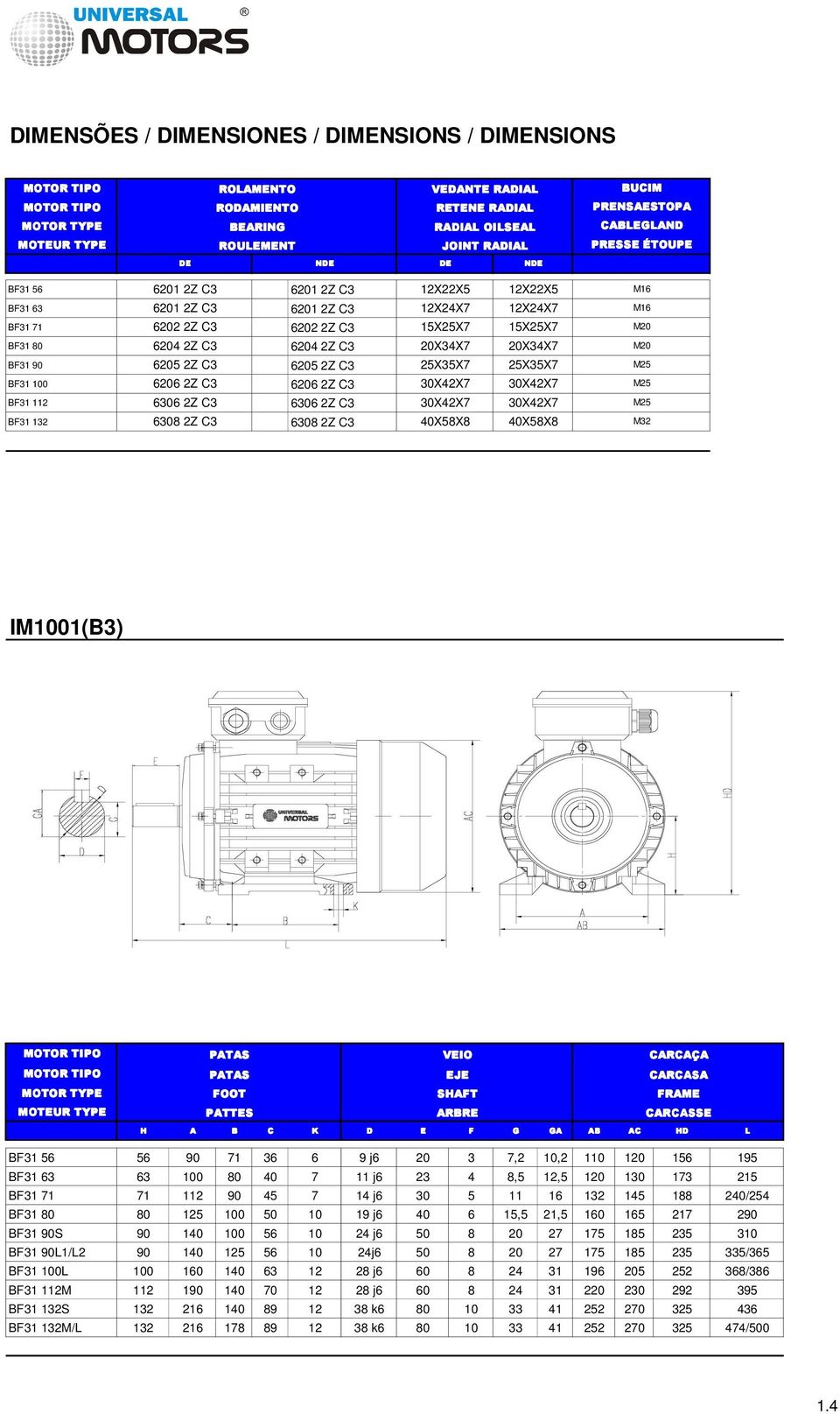 M0 605 Z C3 605 Z C3 5X35X7 5X35X7 M5 606 Z C3 606 Z C3 30X4X7 30X4X7 M5 6306 Z C3 6306 Z C3 30X4X7 30X4X7 M5 6308 Z C3 6308 Z C3 40X58X8 40X58X8 M3 IM1001(B3) PATAS VEIO CARCAÇA PATAS EJE CARCASA