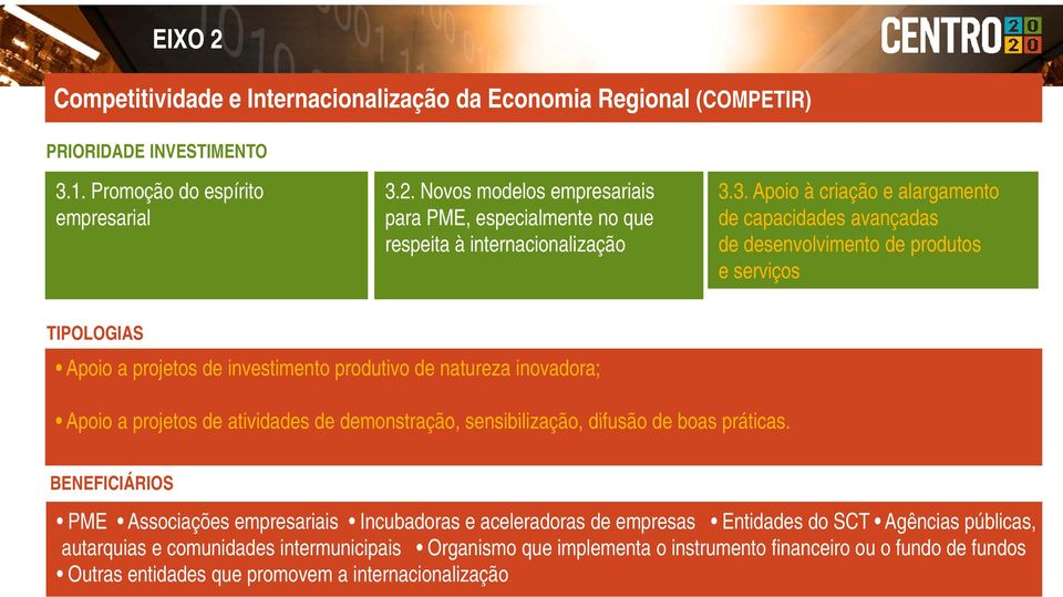 2. Novos modelos empresariais 3.