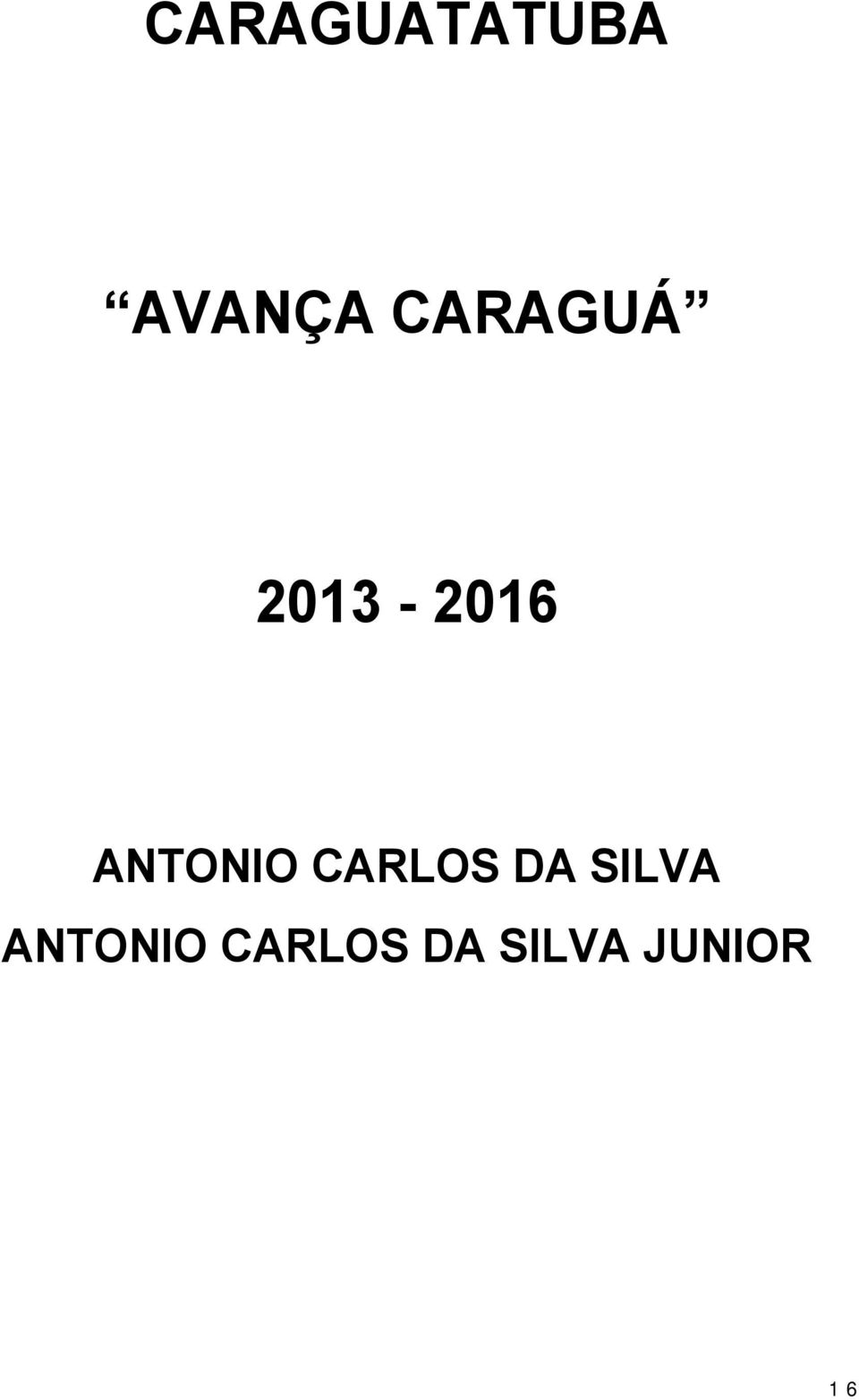 ANTONIO CARLOS DA SILVA