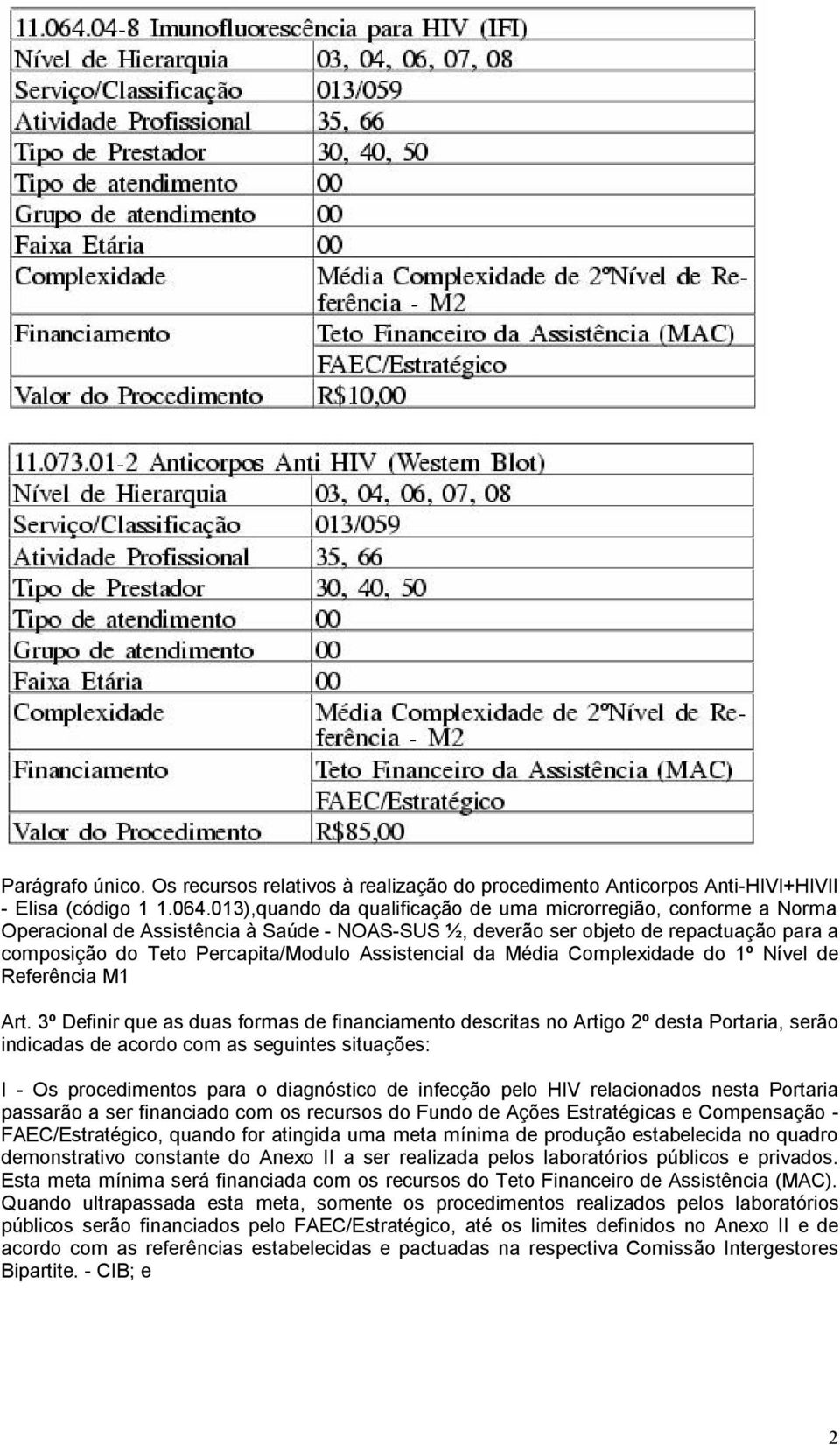 Assistencial da Média Complexidade do 1º Nível de Referência M1 Art.