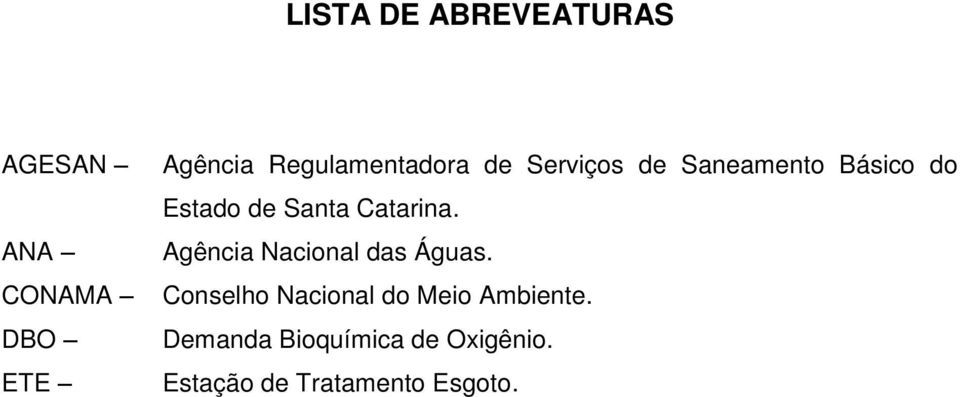 Santa Catarina. Agência Nacional das Águas.
