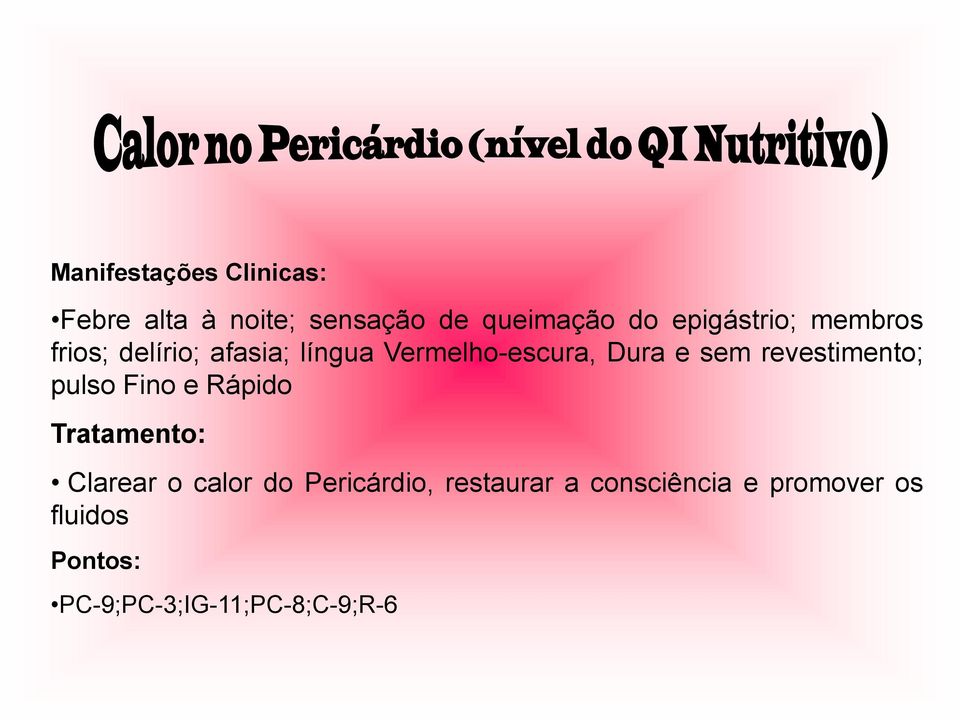 Dura e sem revestimento; pulso Fino e Rápido Clarear o calor do