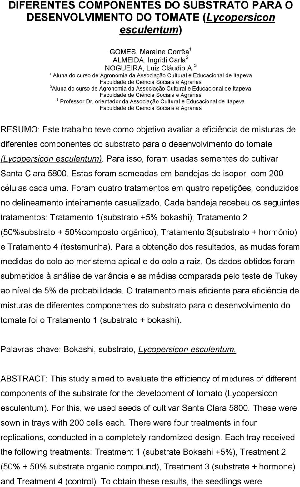 Faculdade de Ciência Sociais e Agrárias 3 Professor Dr.