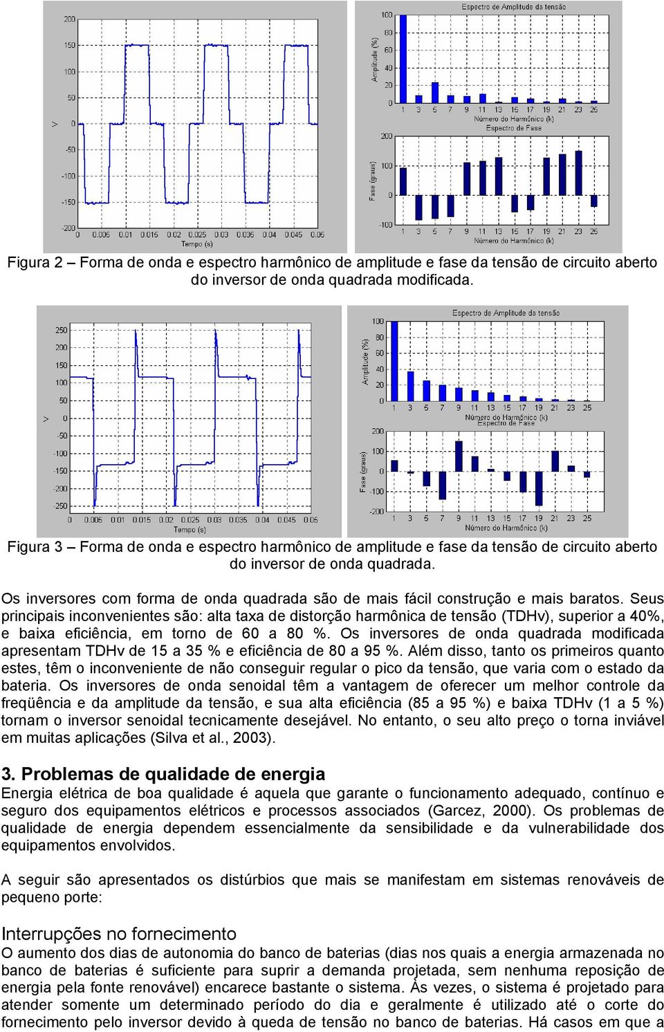 Os inversores com forma de onda quadrada são de mais fácil construção e mais baratos.