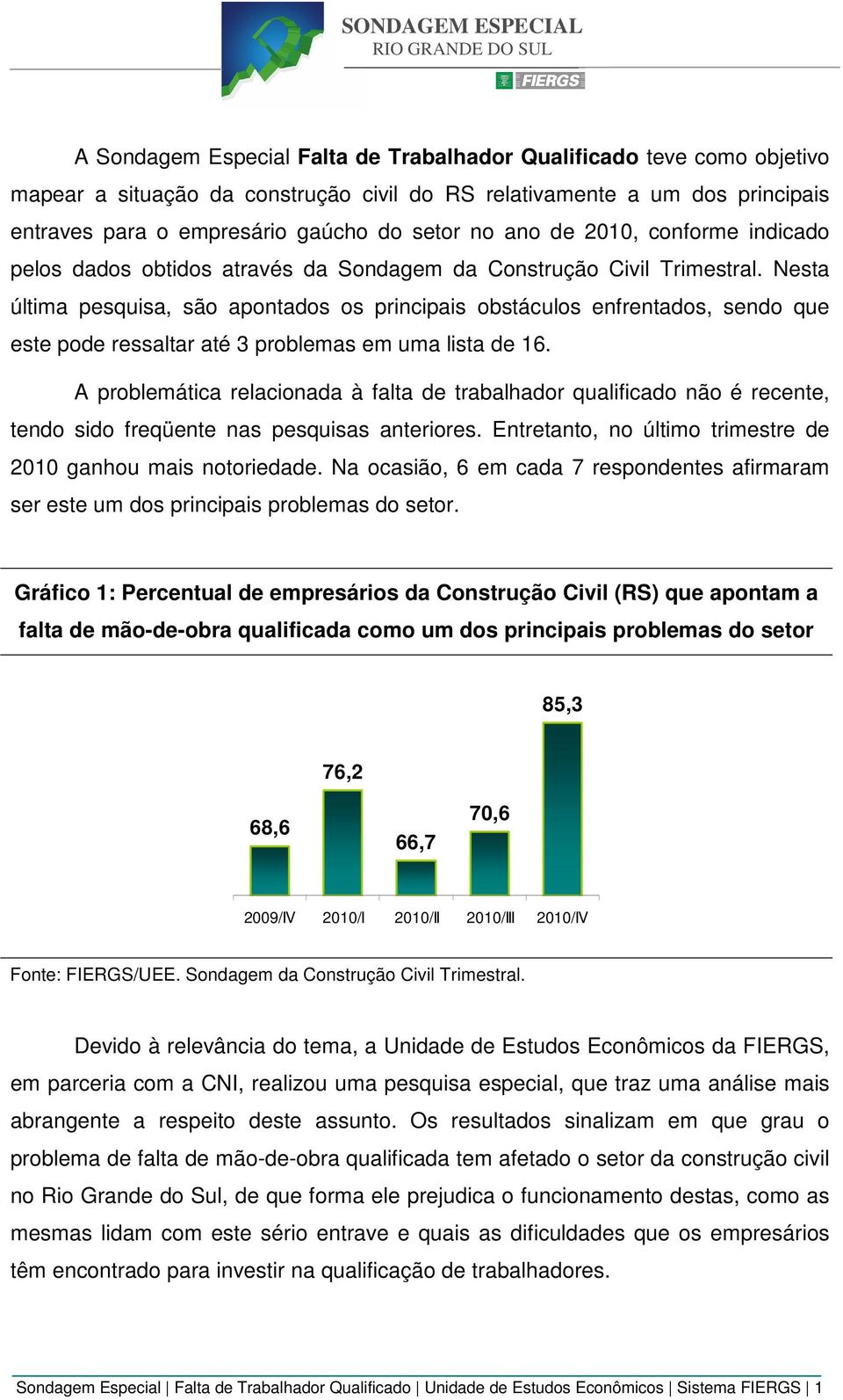 Nesta última pesquisa, são apontados os principais obstáculos enfrentados, sendo que este pode ressaltar até 3 problemas em uma lista de 16.