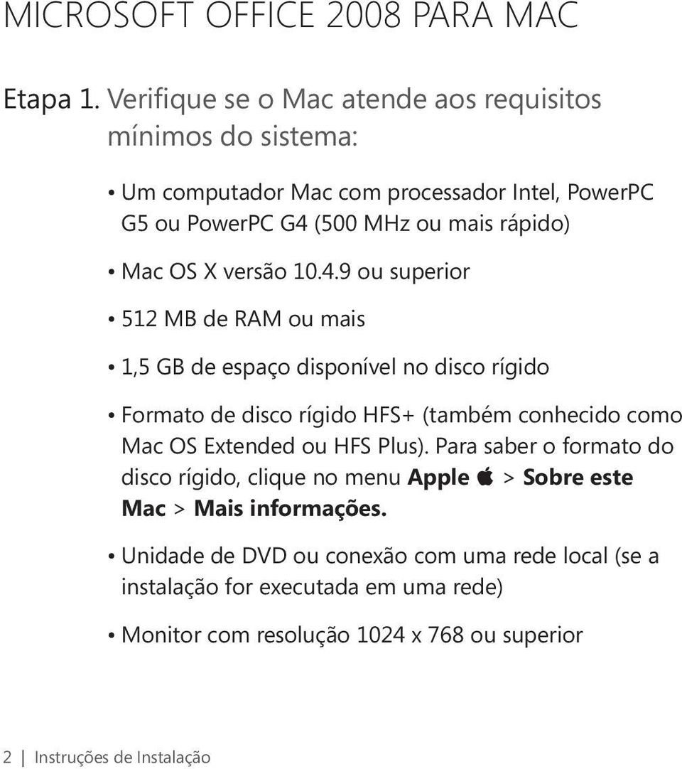 OS X versão 10.4.