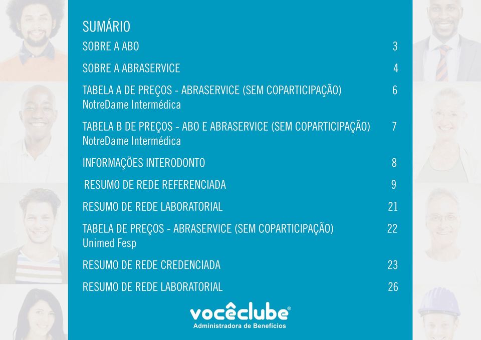 Intermédica INFORMAÇÕES INTERODONTO 8 RESUMO DE REDE REFERENCIADA 9 RESUMO DE REDE LABORATORIAL 21