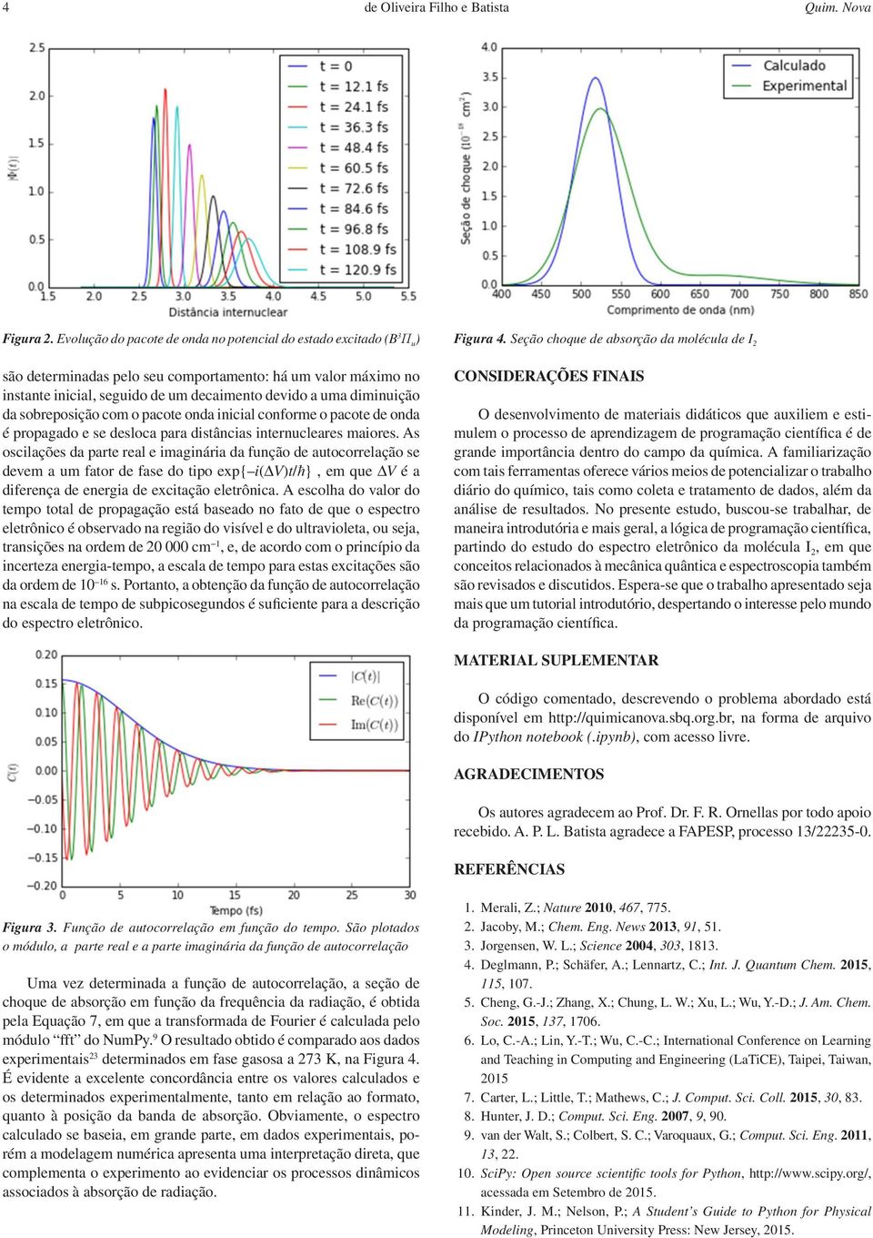 conform o pacot d onda é propagado s dsloca para distâncias intrnuclars maiors.