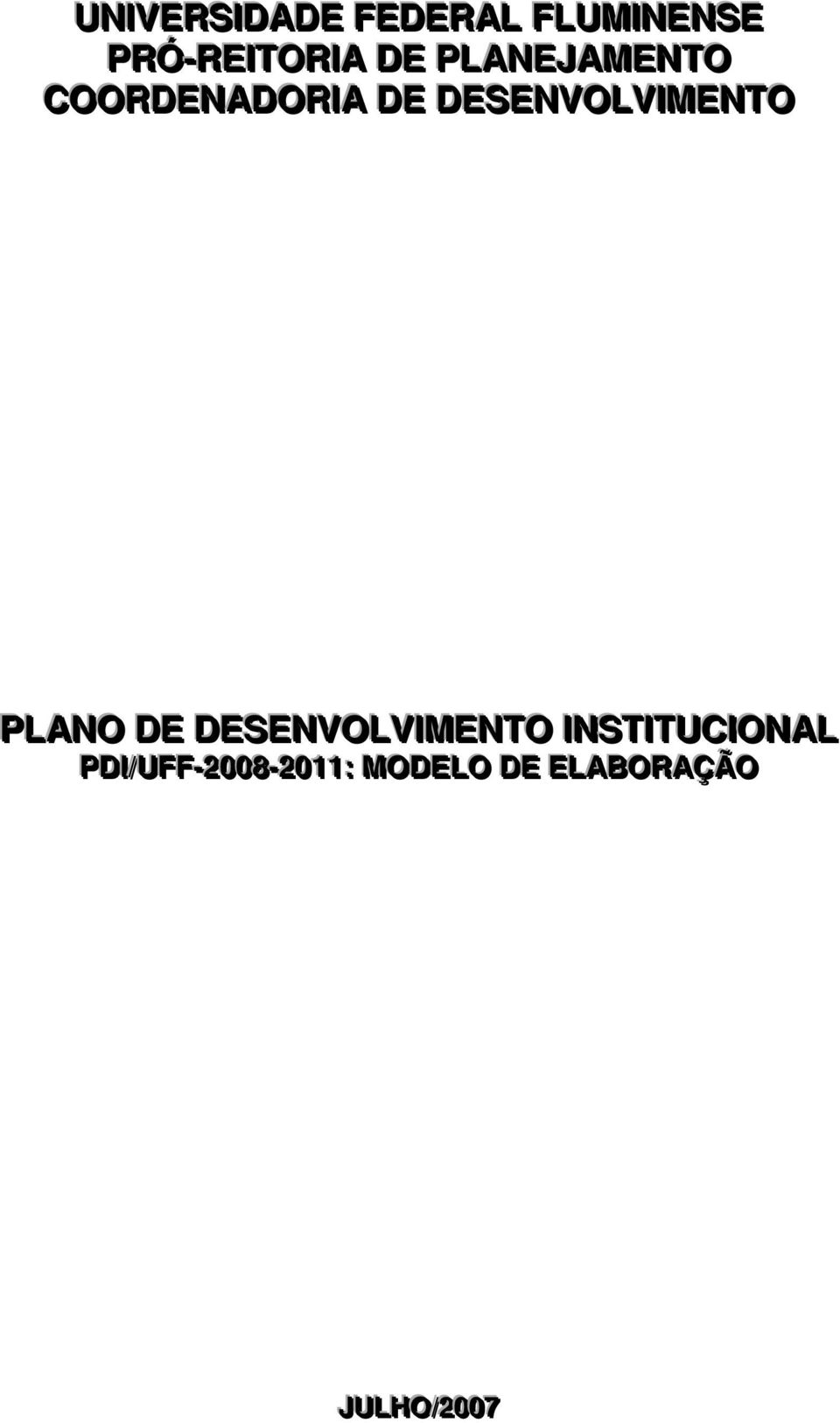 PLANO DE DESENVOLVIIMENTO IINSTIITUCIIONAL PDII/