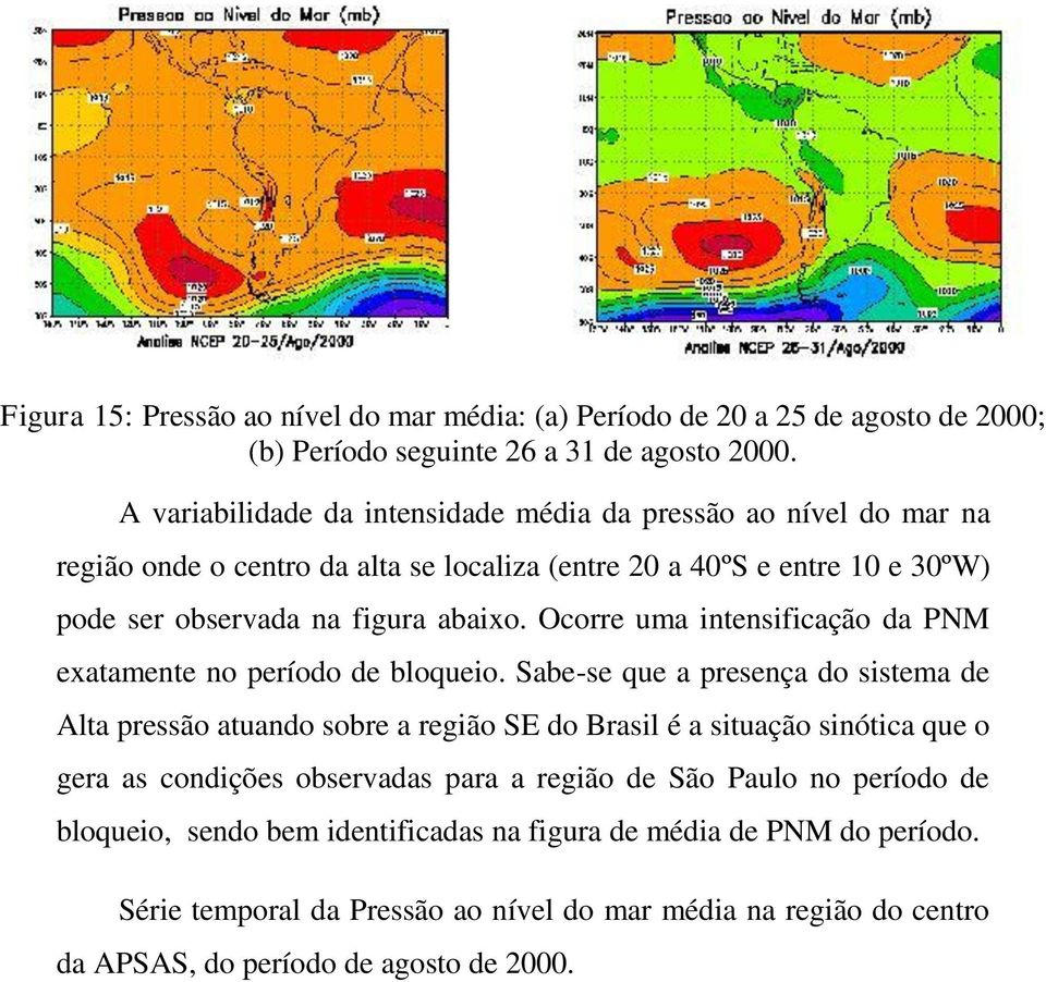 Ocorre uma intensificação da PNM exatamente no período de bloqueio.