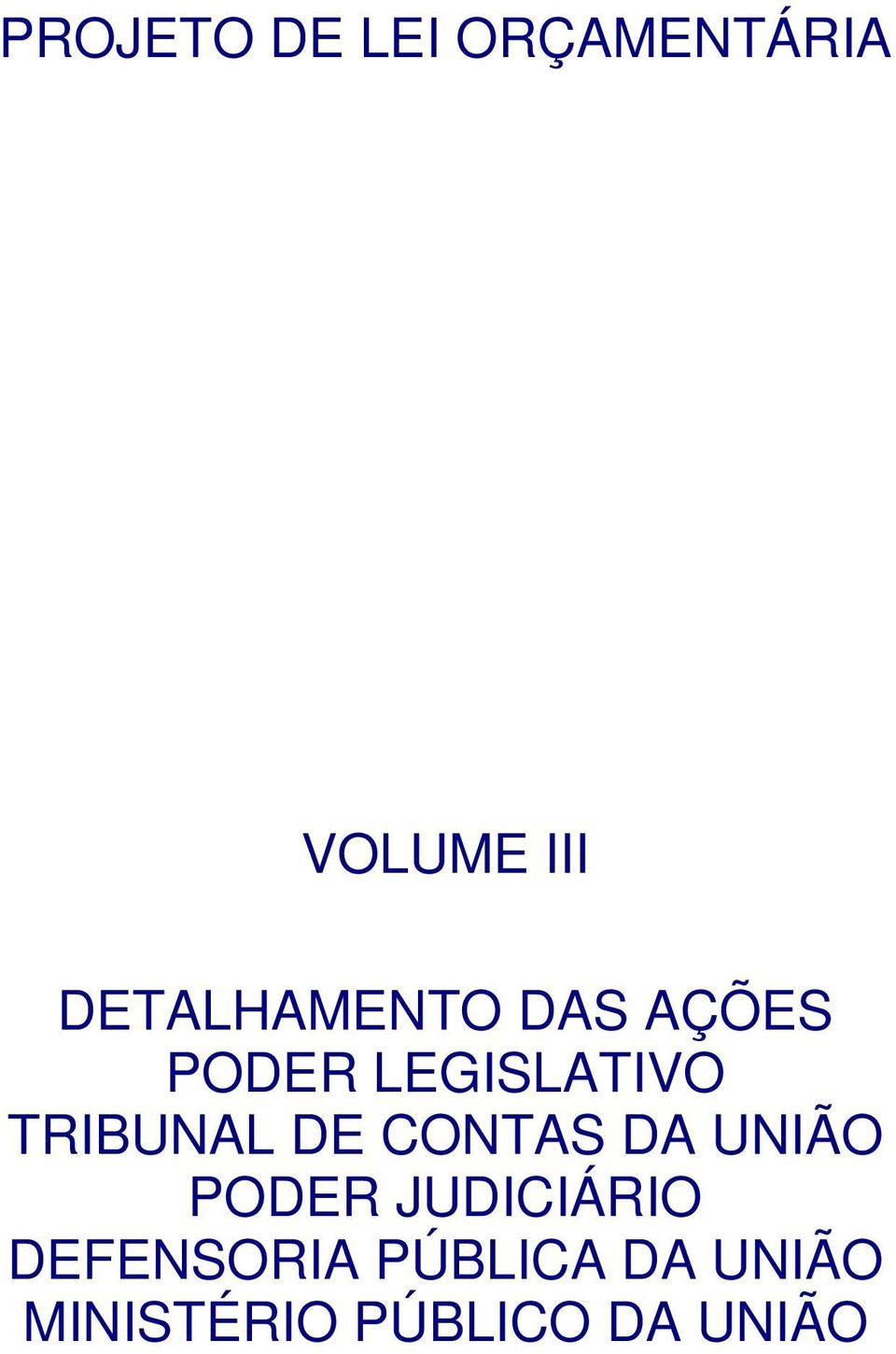 TRIBUNAL DE CONTAS DA UNIÃO PODER JUDICIÁRIO