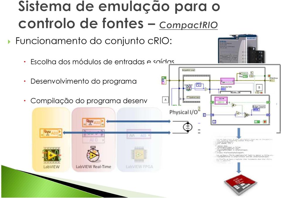 saídas Desenvolvimento do