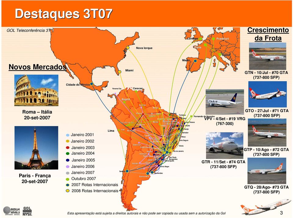 Cruzeiro do Sul Lima Santiago Rio Branco Boa Vista Manaus Porto Velho Rosario Cuiabá Buenos Aires Macapá Belém Santarém Goiânia Porto Alegre São Luis Teresina Juazeiro do Norte Campina Grande Palmas