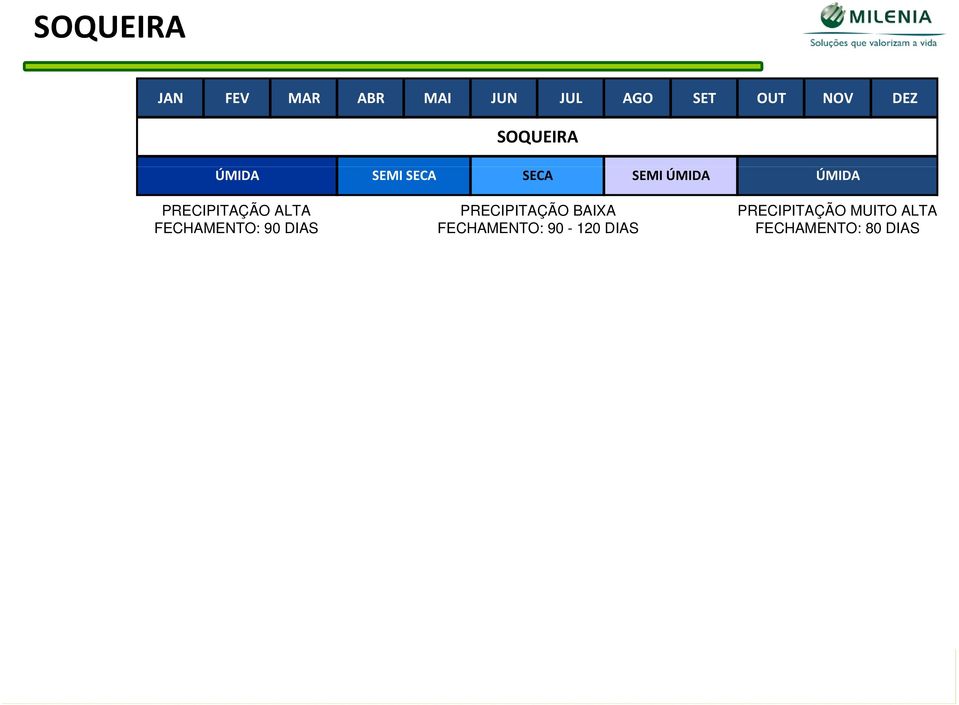 DIAS PRECIPITAÇÃO BAIXA FECHAMENTO: 90-120