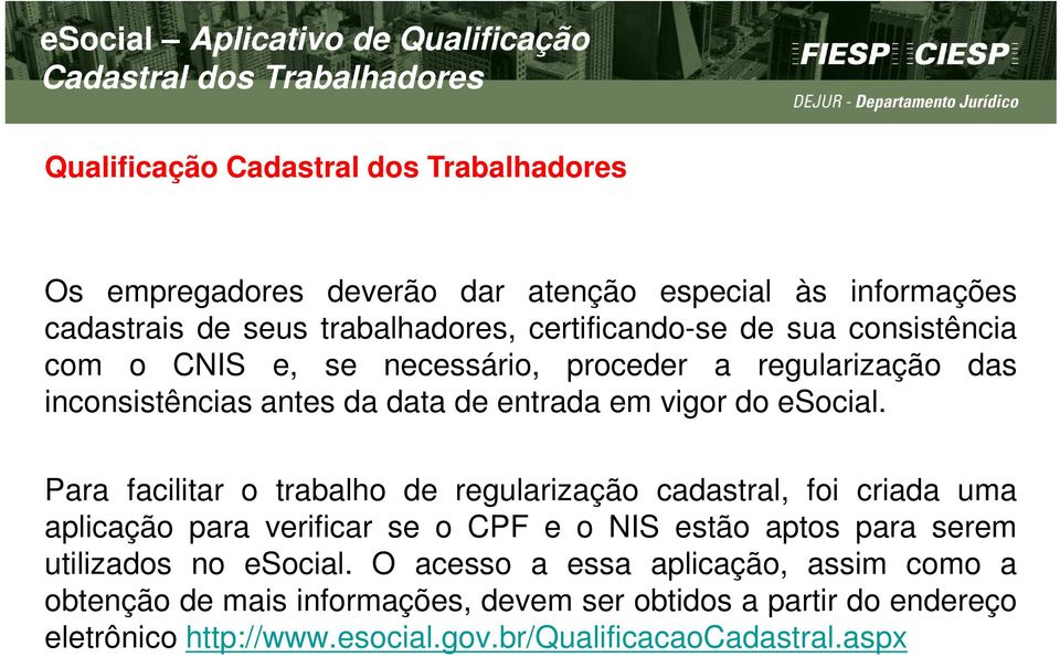 em vigor do esocial.