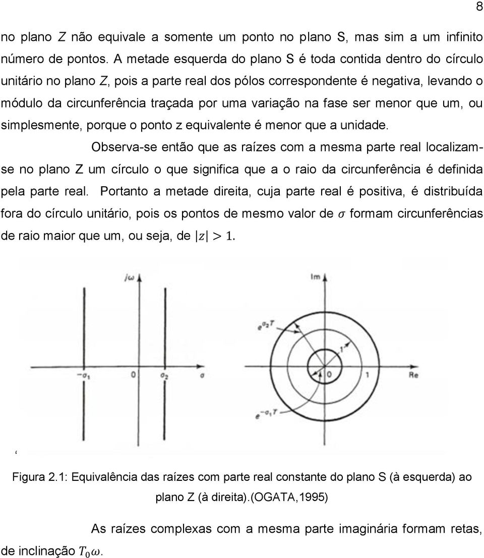 na fase ser menor que um, ou simplesmente, porque o ponto z equivalente é menor que a unidade.