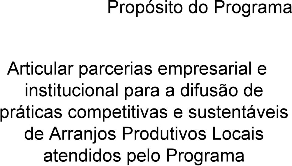 de práticas competitivas e sustentáveis de