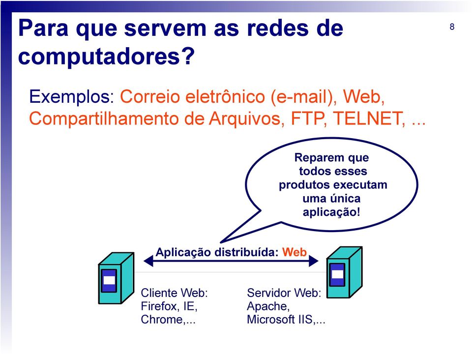 Arquivos, FTP, TELNET,.