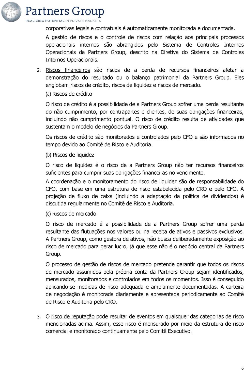 Diretiva do Sistema de Controles Internos Operacionais. 2.