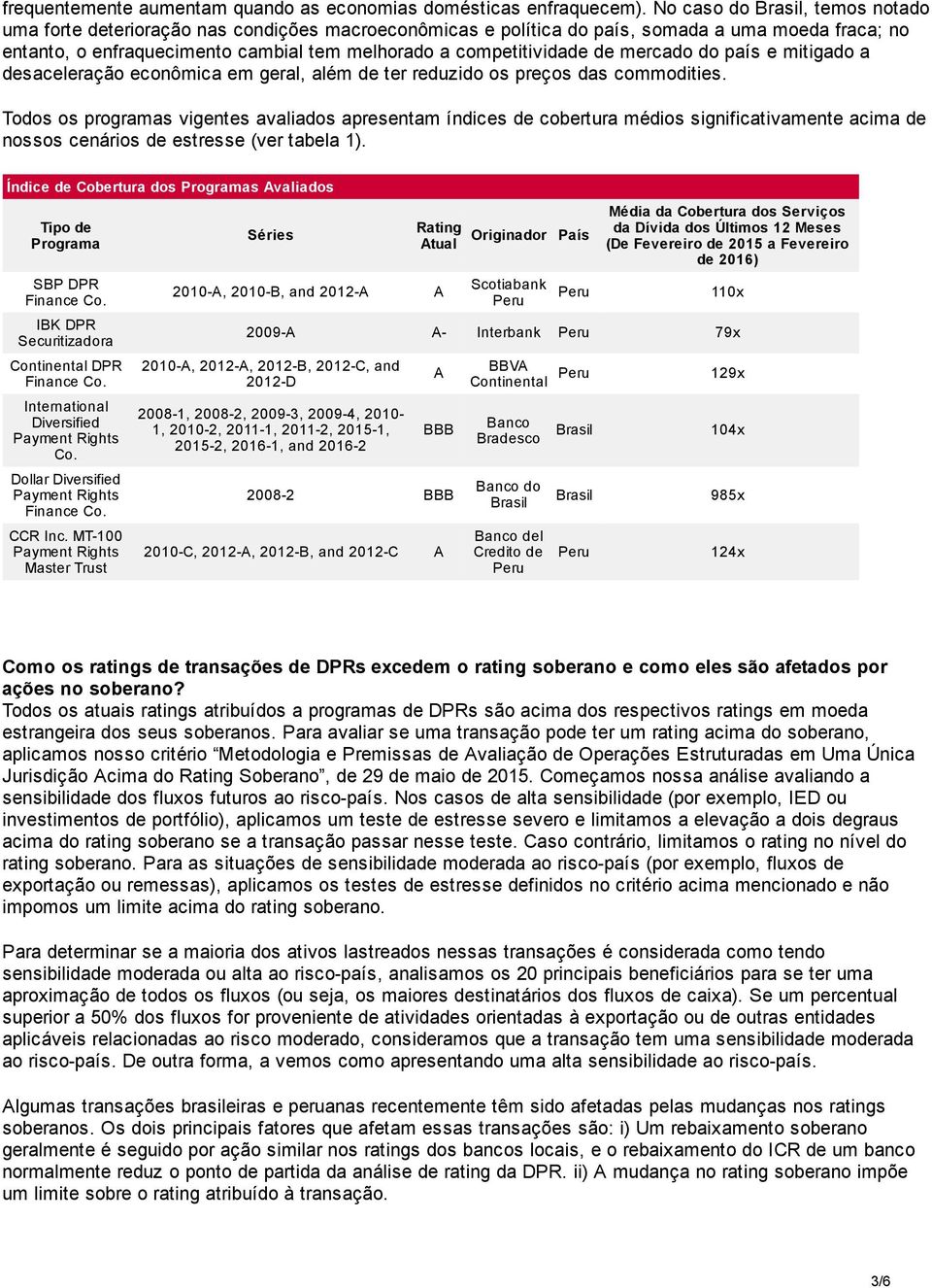 competitividade de mercado do país e mitigado a desaceleração econômica em geral, além de ter reduzido os preços das commodities.