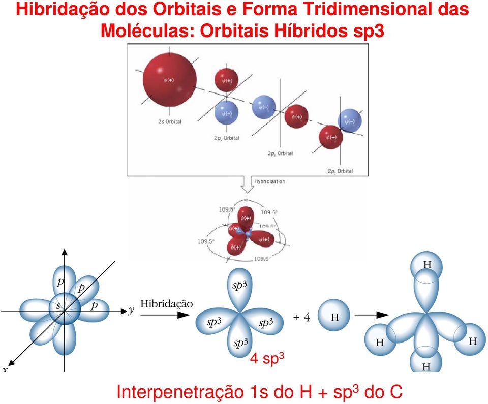 Orbitais Híbridos sp3 4 sp 3