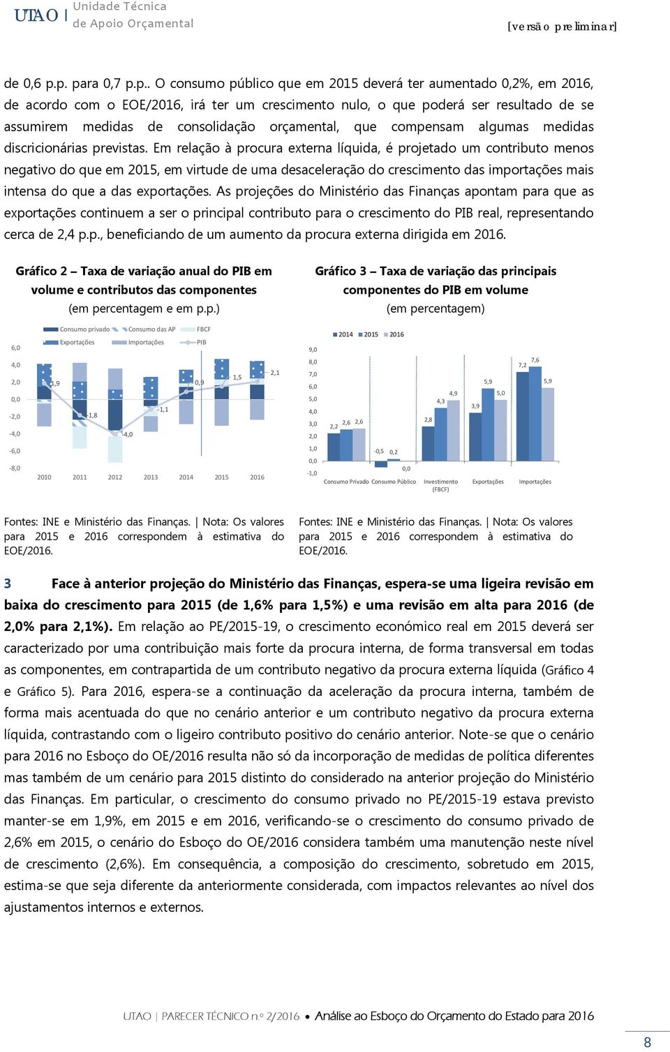 consolidação orçamental, que compensam algumas medidas discricionárias previstas.