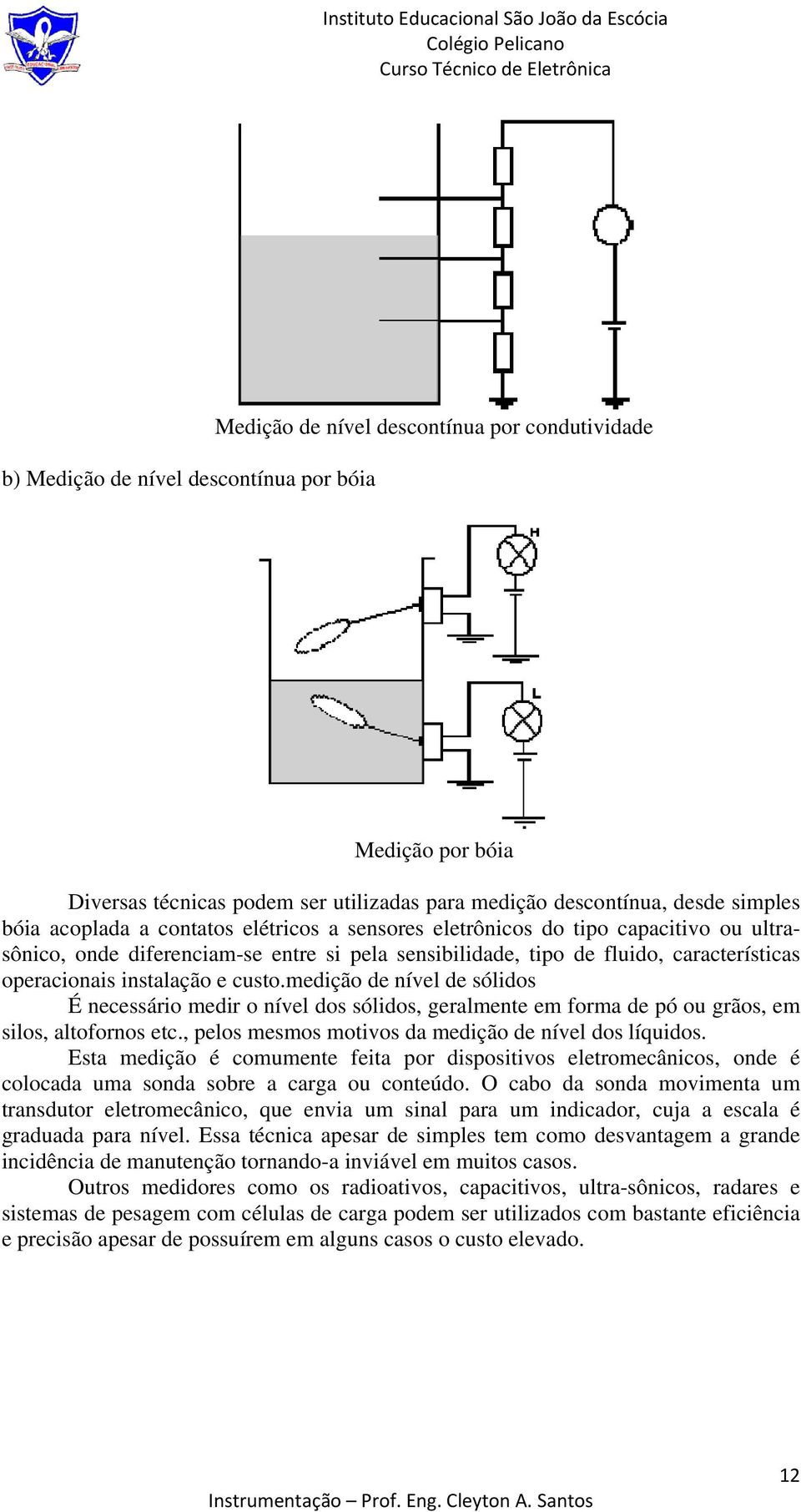 medição de nível de sólidos É necessário medir o nível dos sólidos, geralmente em forma de pó ou grãos, em silos, altofornos etc., pelos mesmos motivos da medição de nível dos líquidos.