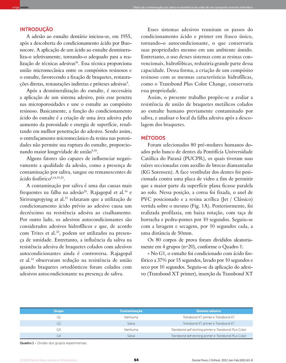 Essa técnica proporciona união micromecânica entre os compósitos resinosos e o esmalte, favorecendo a ixação de braquetes, restaurações diretas, restaurações indiretas e próteses adesivas 9.