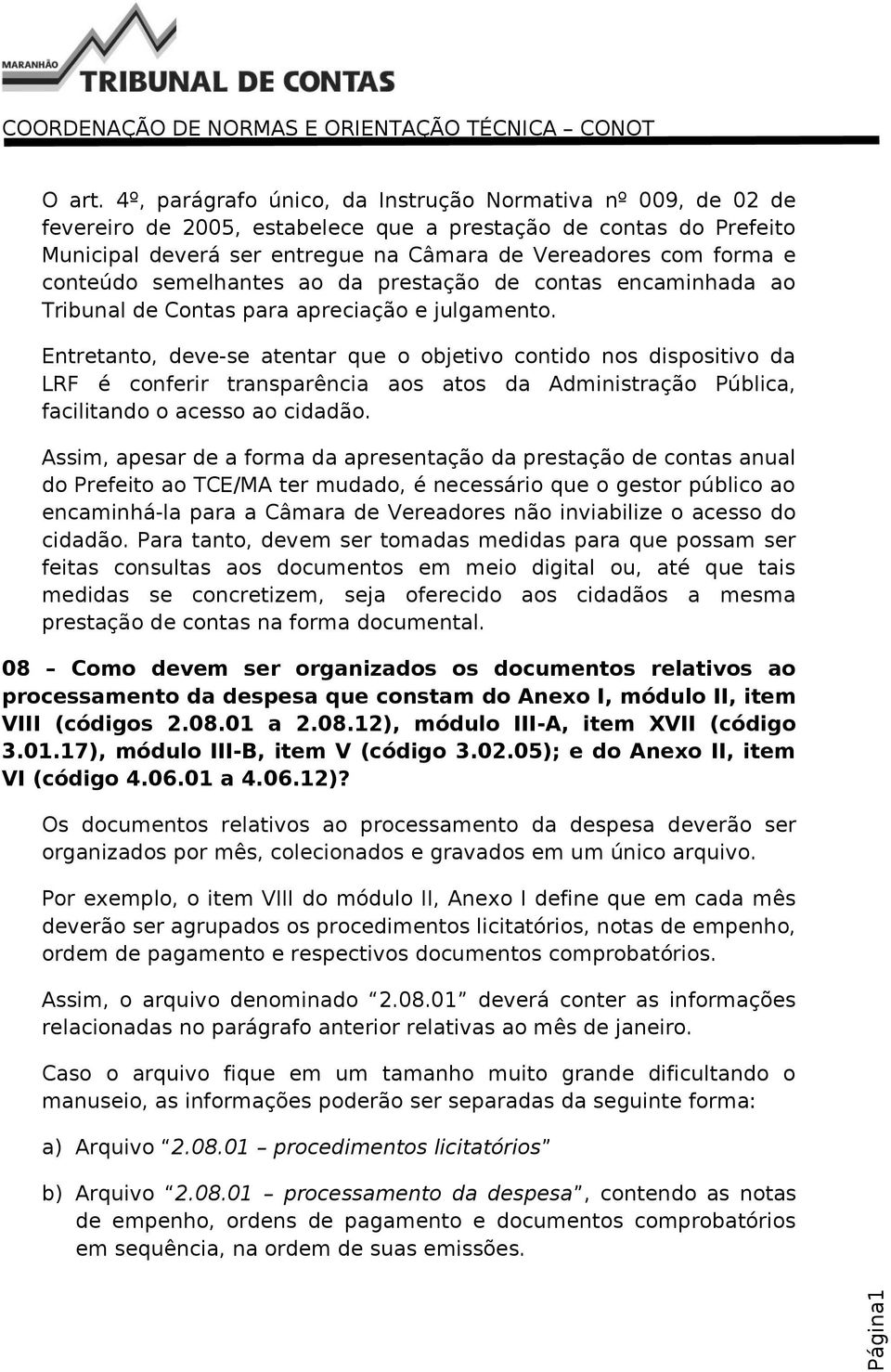 conteúdo semelhantes ao da prestação de contas encaminhada ao Tribunal de Contas para apreciação e julgamento.