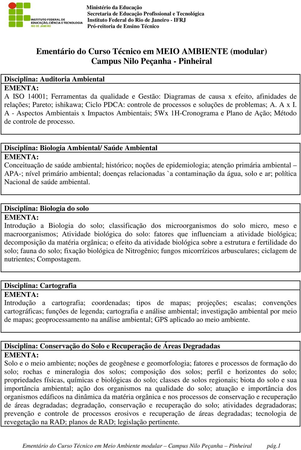 A - Aspectos Ambientais x Impactos Ambientais; 5Wx 1H-Cronograma e Plano de Ação; Método de controle de processo.