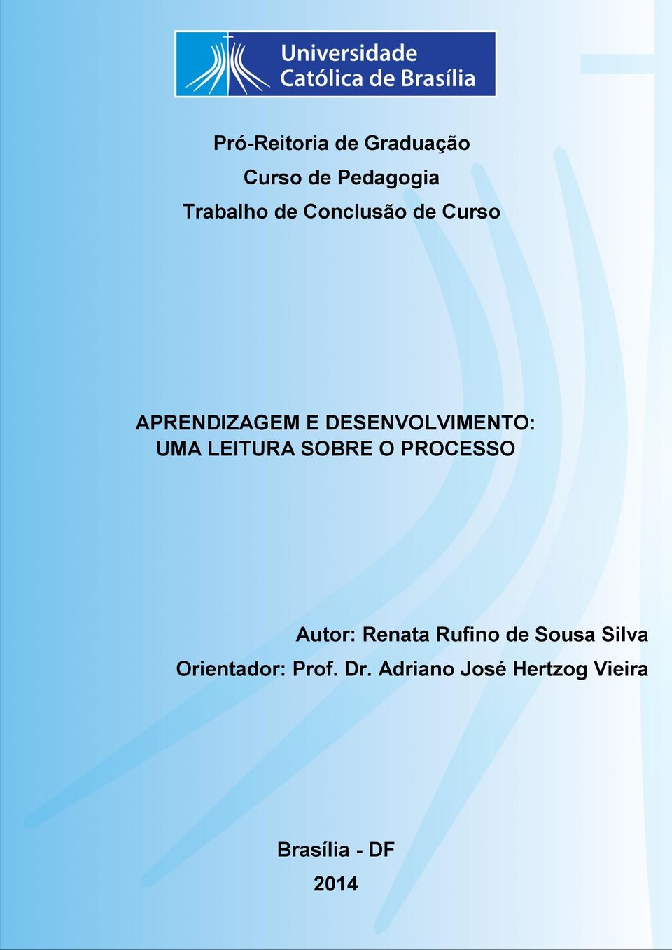 DESENVOLVIMENTO: UMA LEITURA SOBRE O PROCESSO Autor: Renata Rufino de Sousa Silva Autor: Renata Rufino de Sousa Silva