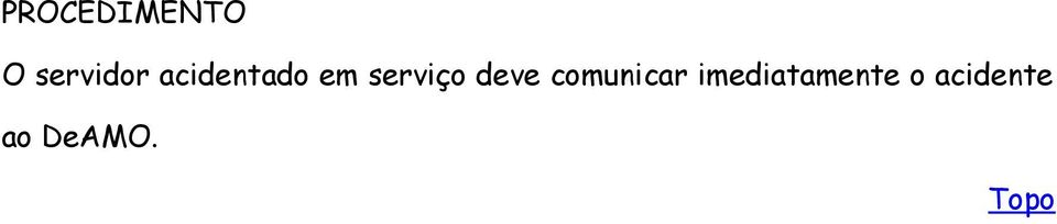 deve comunicar