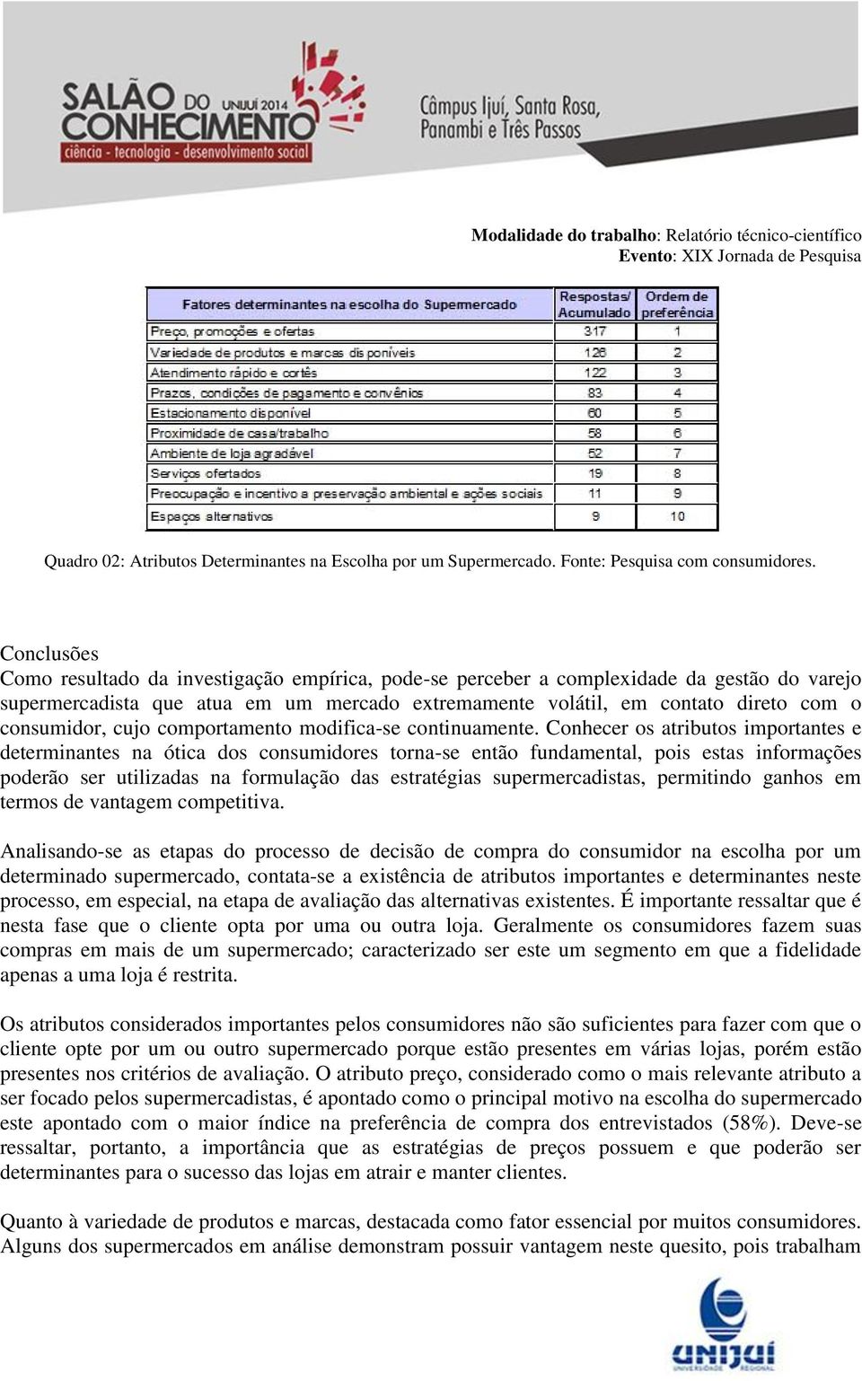 consumidor, cujo comportamento modifica-se continuamente.