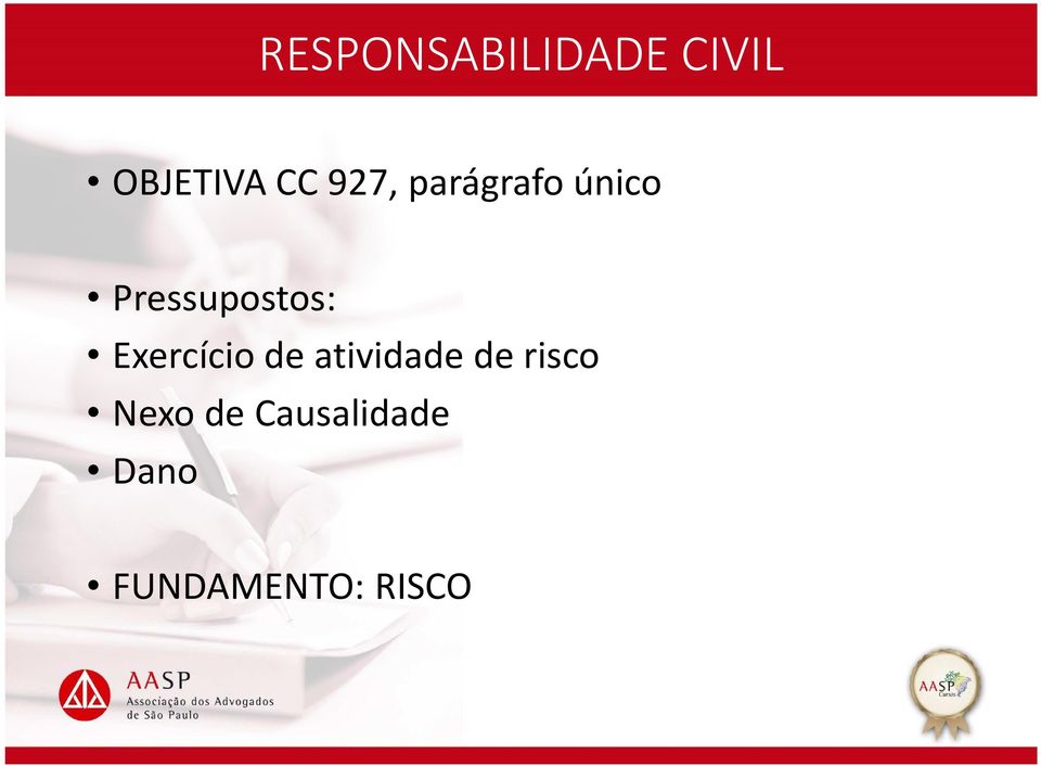 Exercício de atividade de risco