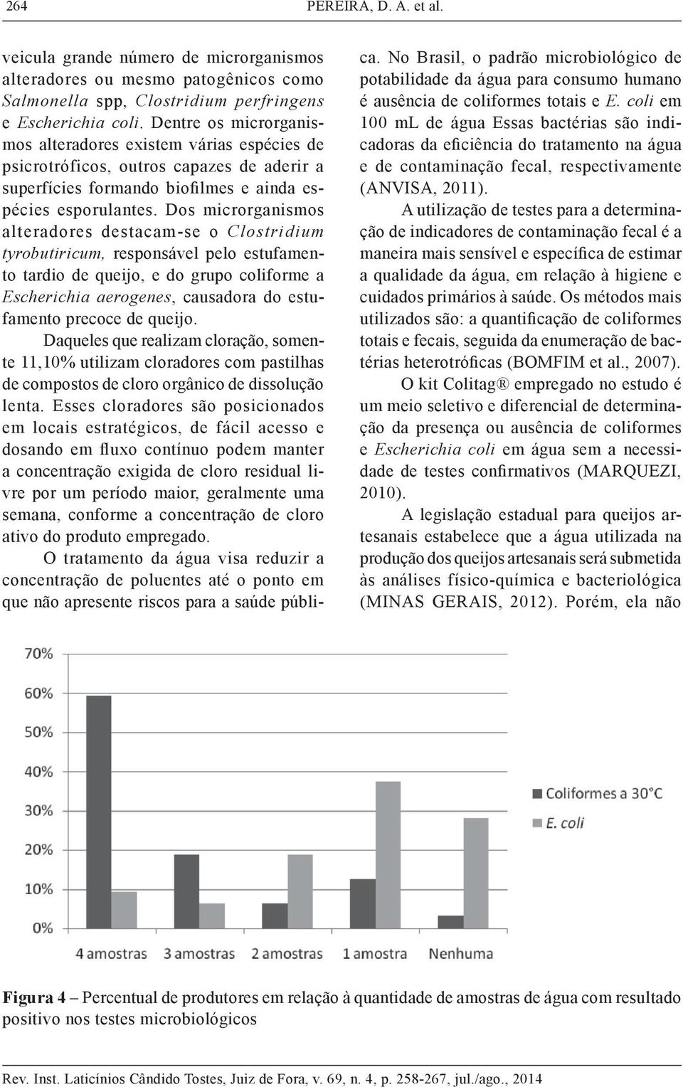 Dos microrganismos alteradores destacam-se o Clostridium tyrobutiricum, responsável pelo estufamento tardio de queijo, e do grupo coliforme a Escherichia aerogenes, causadora do estufamento precoce