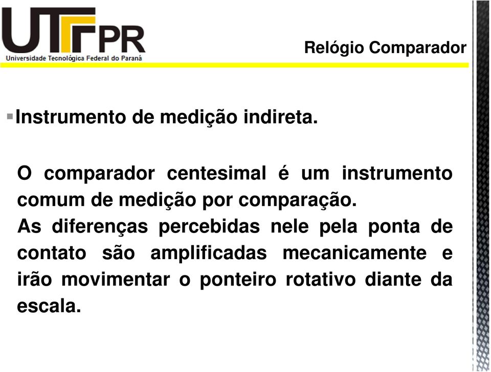 comparação.