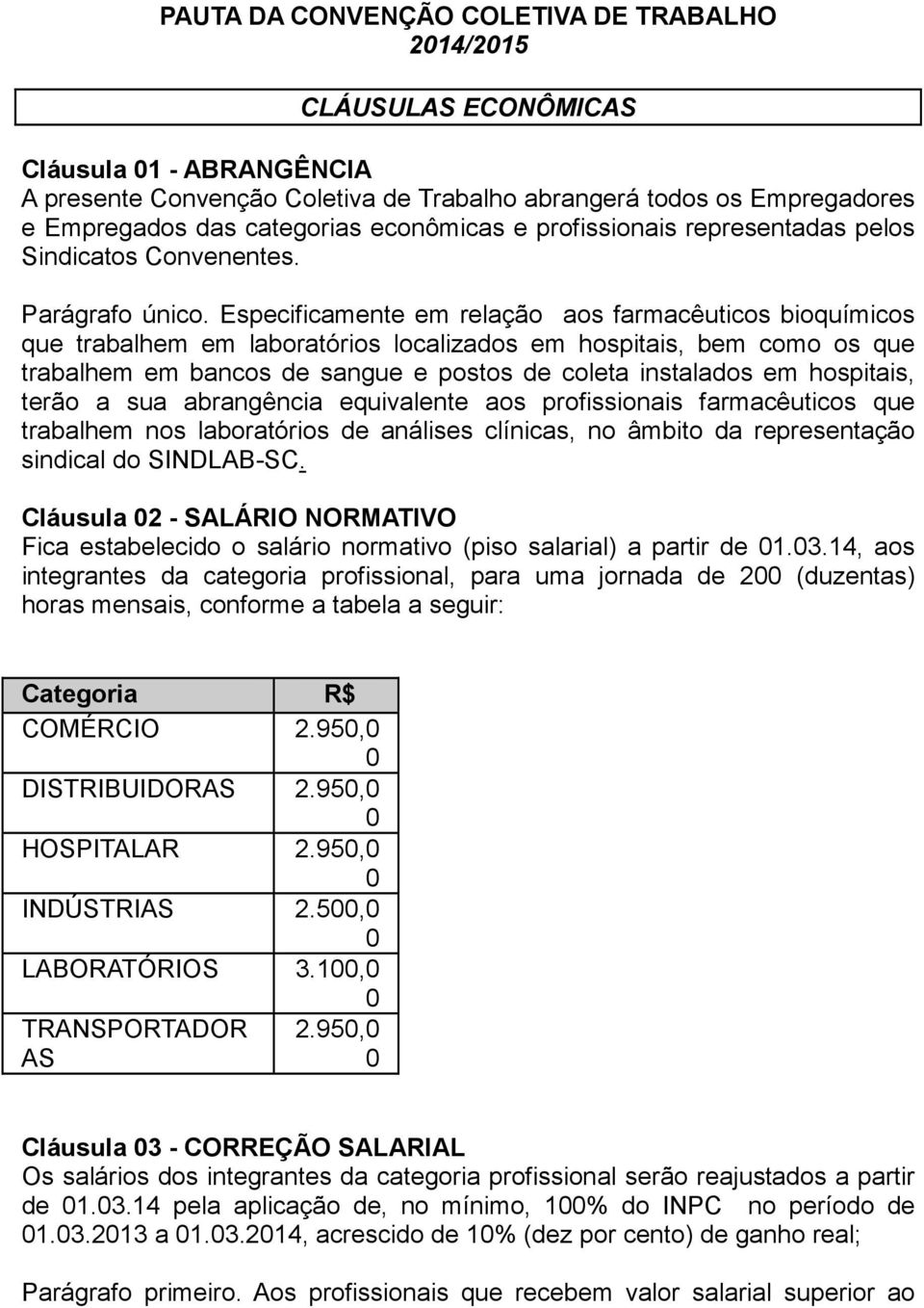 Especificamente em relação aos farmacêuticos bioquímicos que trabalhem em laboratórios localizados em hospitais, bem como os que trabalhem em bancos de sangue e postos de coleta instalados em