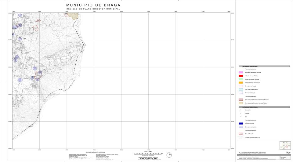 201000 Data e nº da Homologação: º 173 de 28-08-2013 érie artográfica acional 1:10 000 Datum Altimétrico acional (ascais) Precisão