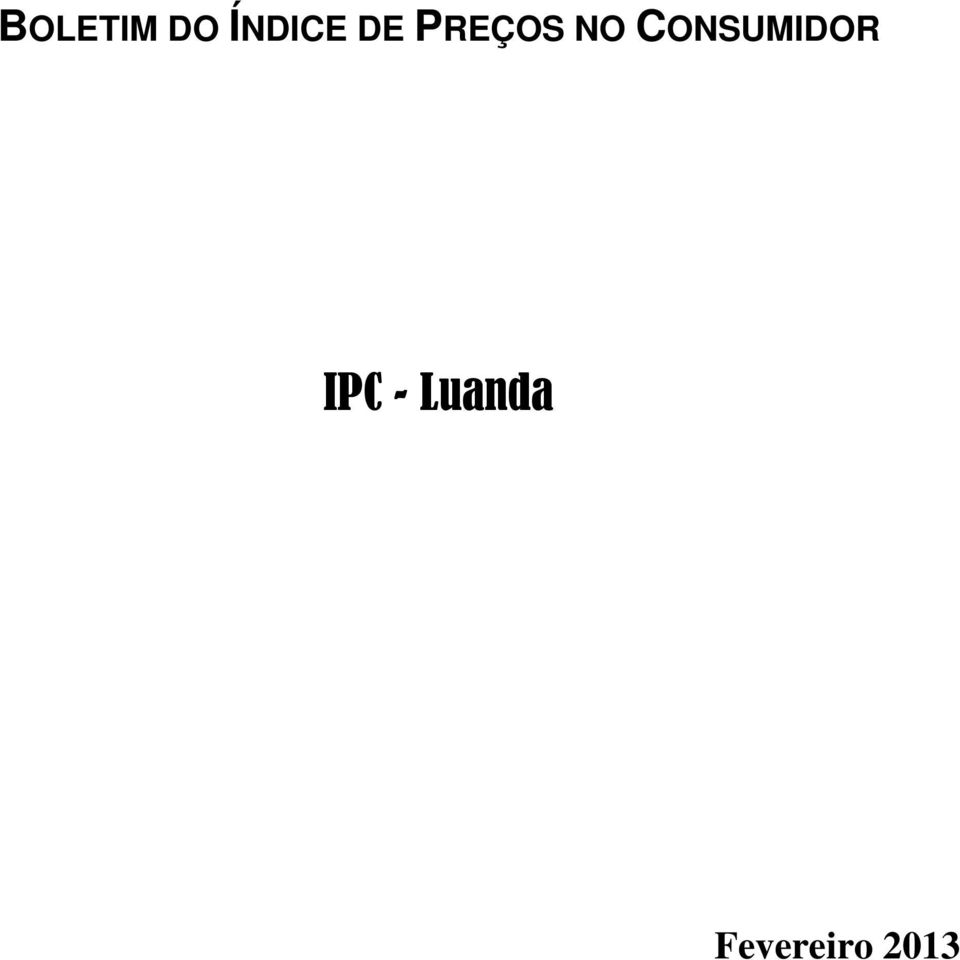 CONSUMIDOR IPC -