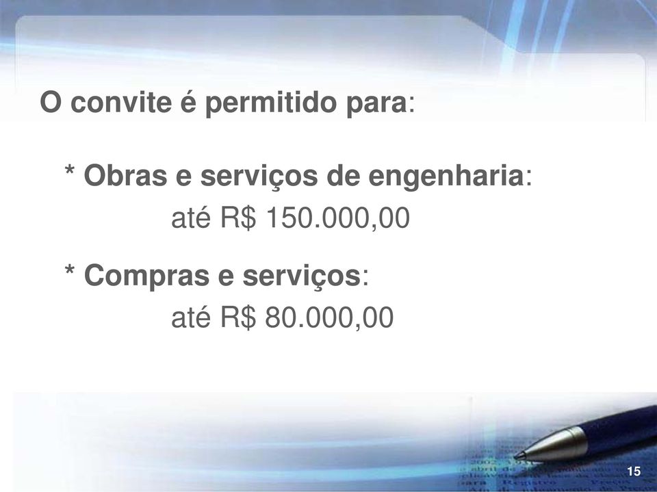 engenharia: até R$ 150.