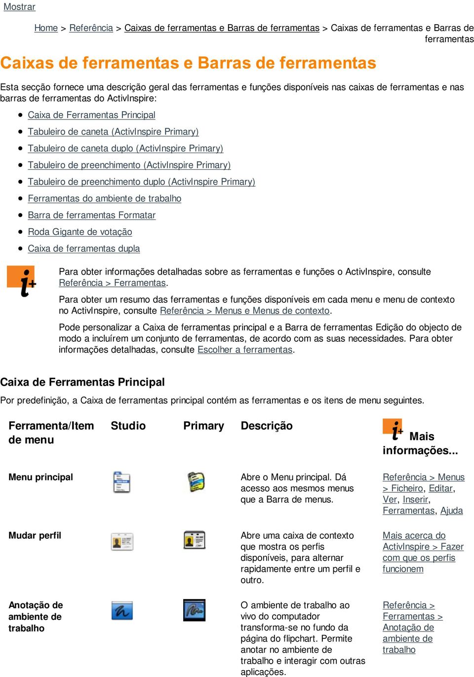 duplo (ActivInspire Primary) Ferramentas do ambiente de trabalho Barra de ferramentas Formatar Roda Gigante de votação Caixa de ferramentas dupla Para obter informações detalhadas sobre as