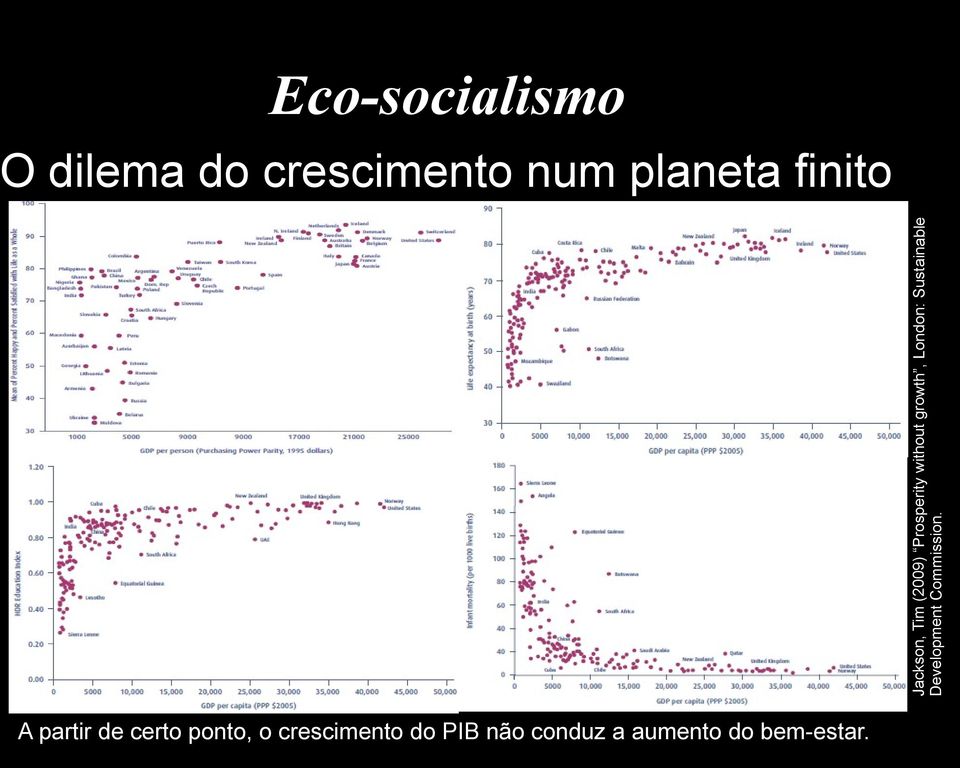 O dilema do crescimento num planeta finito A partir de