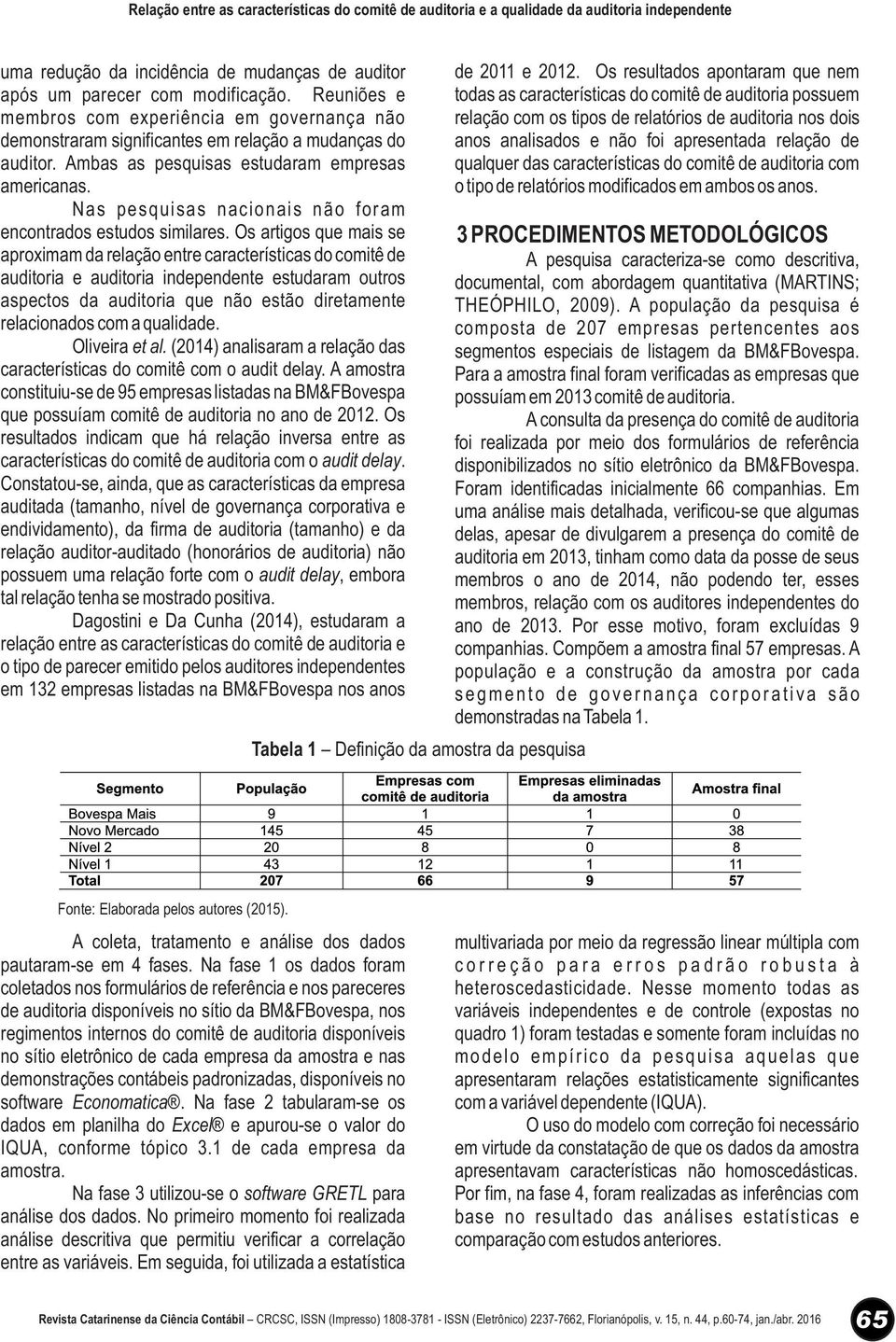 audit delay audit delay Tabela 1 3 PROCEDIMENTOS