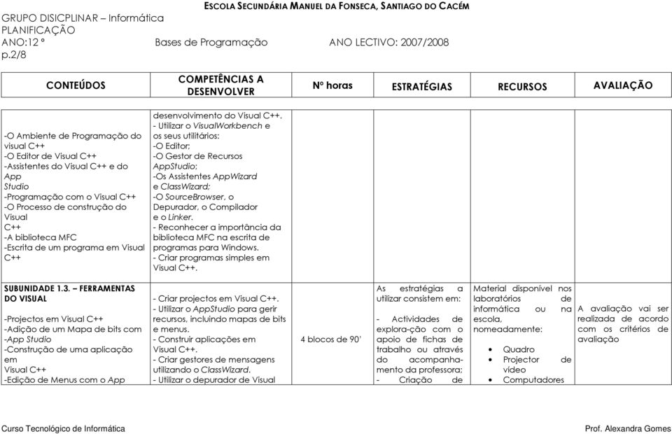 - Utilizar o VisualWorkbench e os seus utilitários: -O Editor; -O Gestor de Recursos AppStudio; -Os Assistentes AppWizard e ClassWizard; -O SourceBrowser, o Depurador, o Compilador e o Linker.