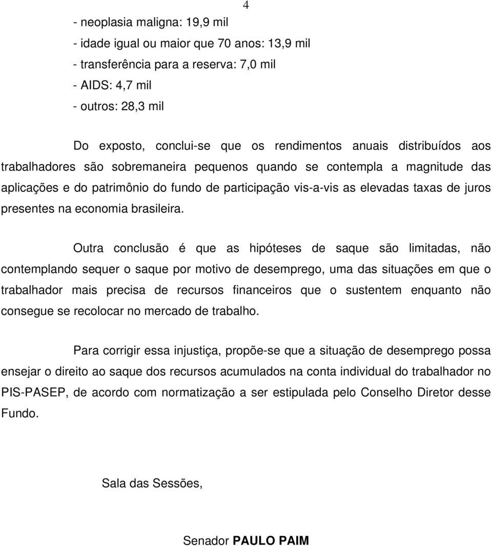 na economia brasileira.