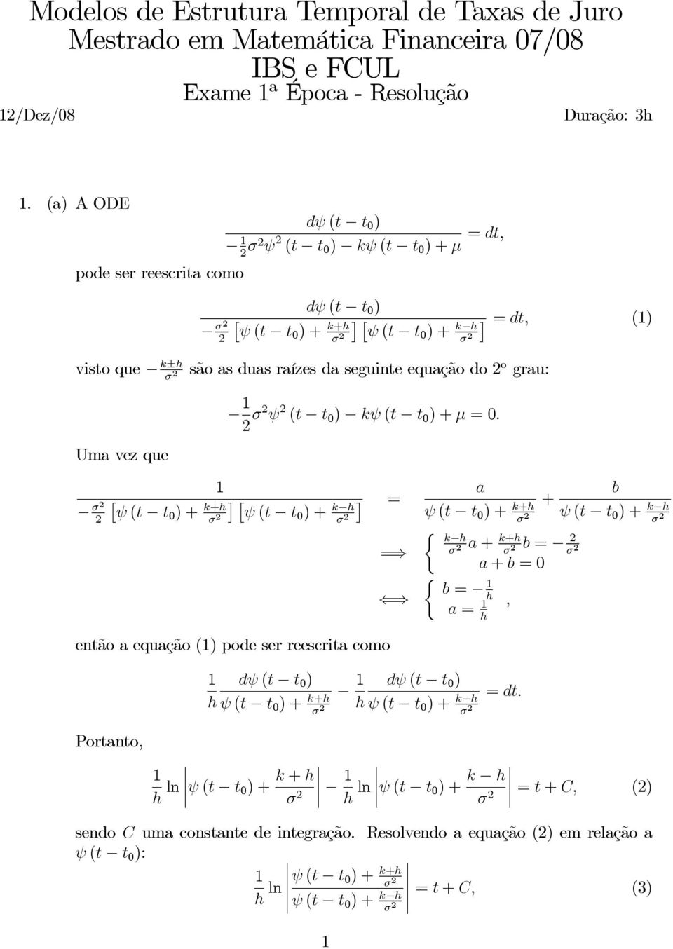 0 ) kψ (t t 0 )+μ =0.